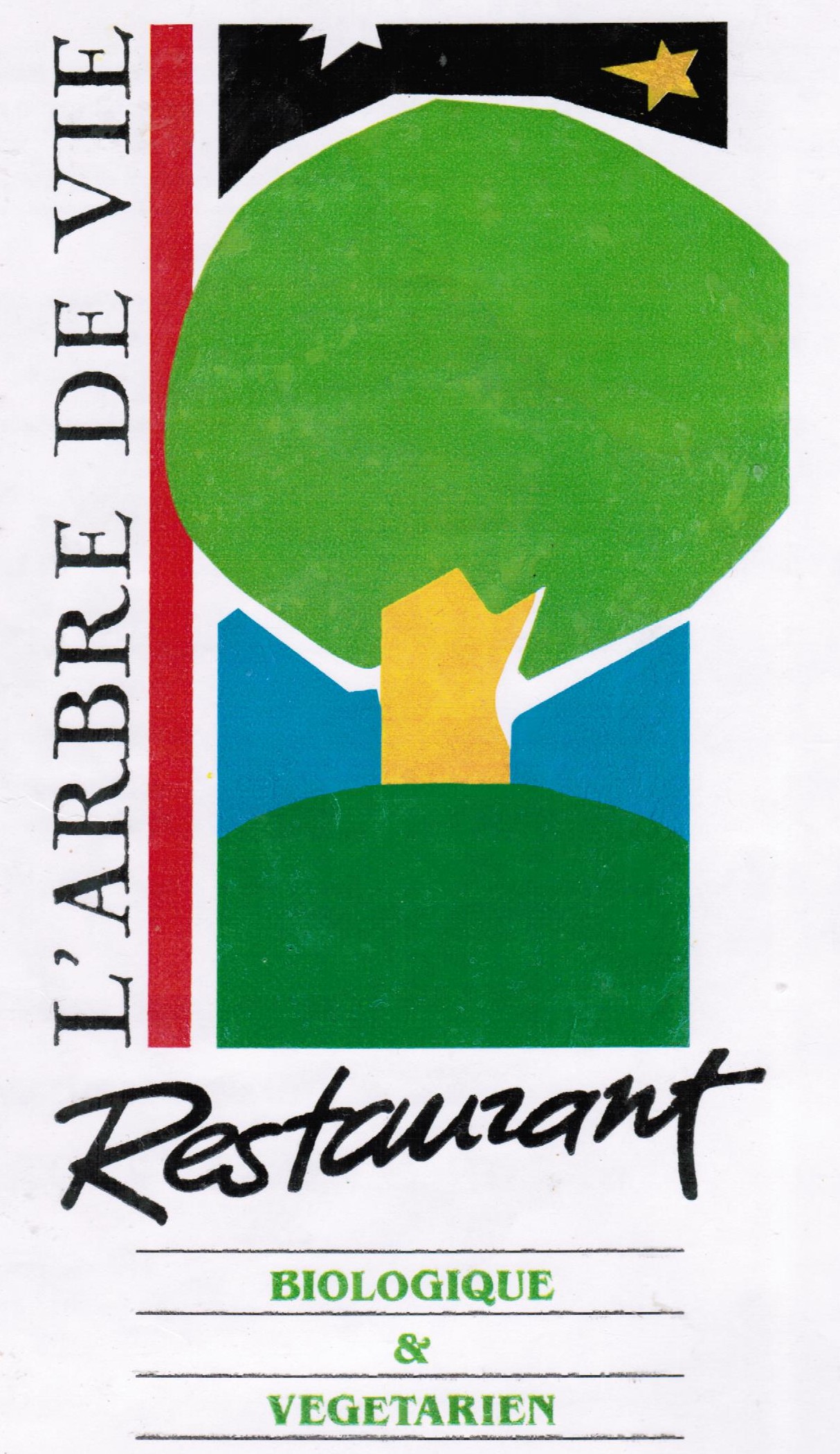 Logo du restaurant L’Arbre de Vie, 1990
